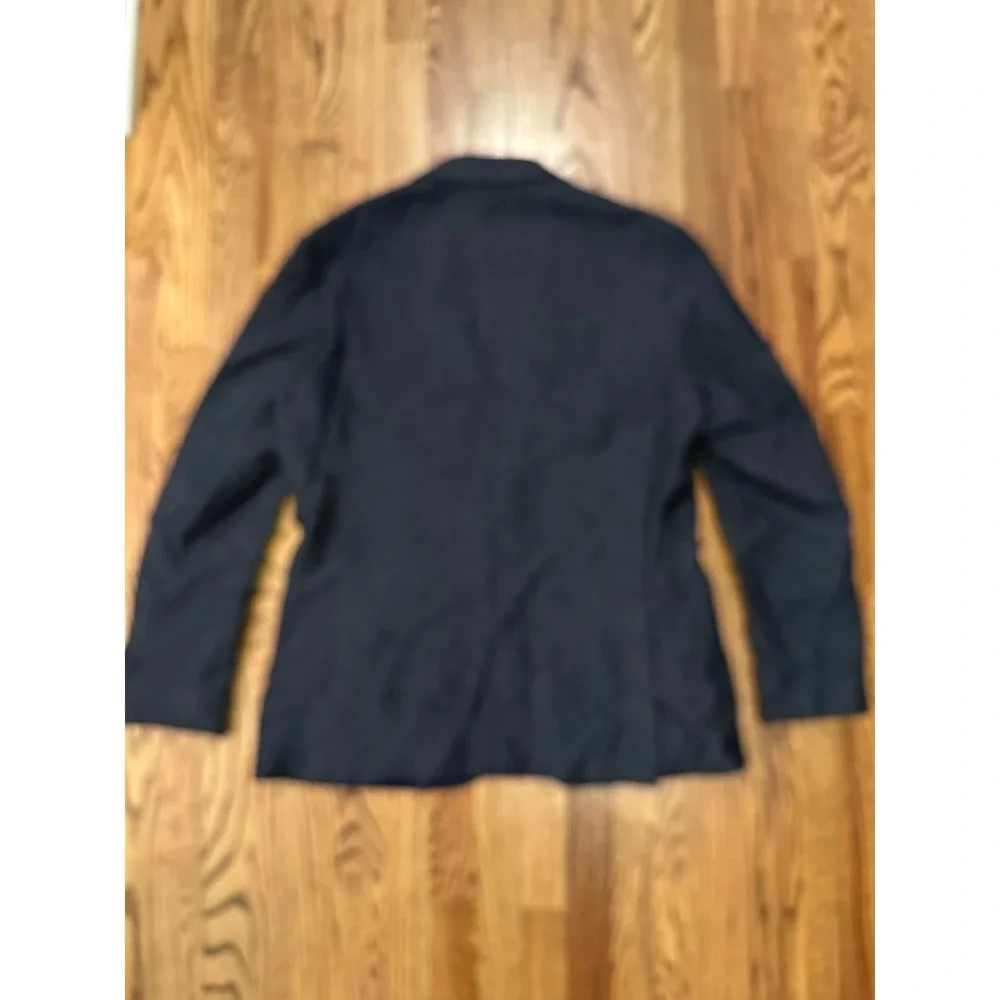 J Crew Ludlow 44R Blazer Charcoal Blue Moon Wool Blend Woven in Great Britain